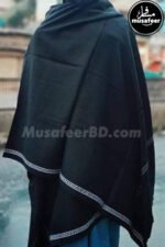 6/2.5 Haat long Black shawl chador #BLACK #trend #viralreelsfb #MensFashion #shawl #chador #black_chador #black_shawls #blackstylist #Black_collection #শাল #চাদর #কালো Musafeerbd.com #MusafeerBD_com #Musafeer_eshop