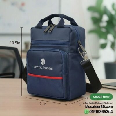office lunch carry bag, accessory bag shoulder bag (2) Navy Blue